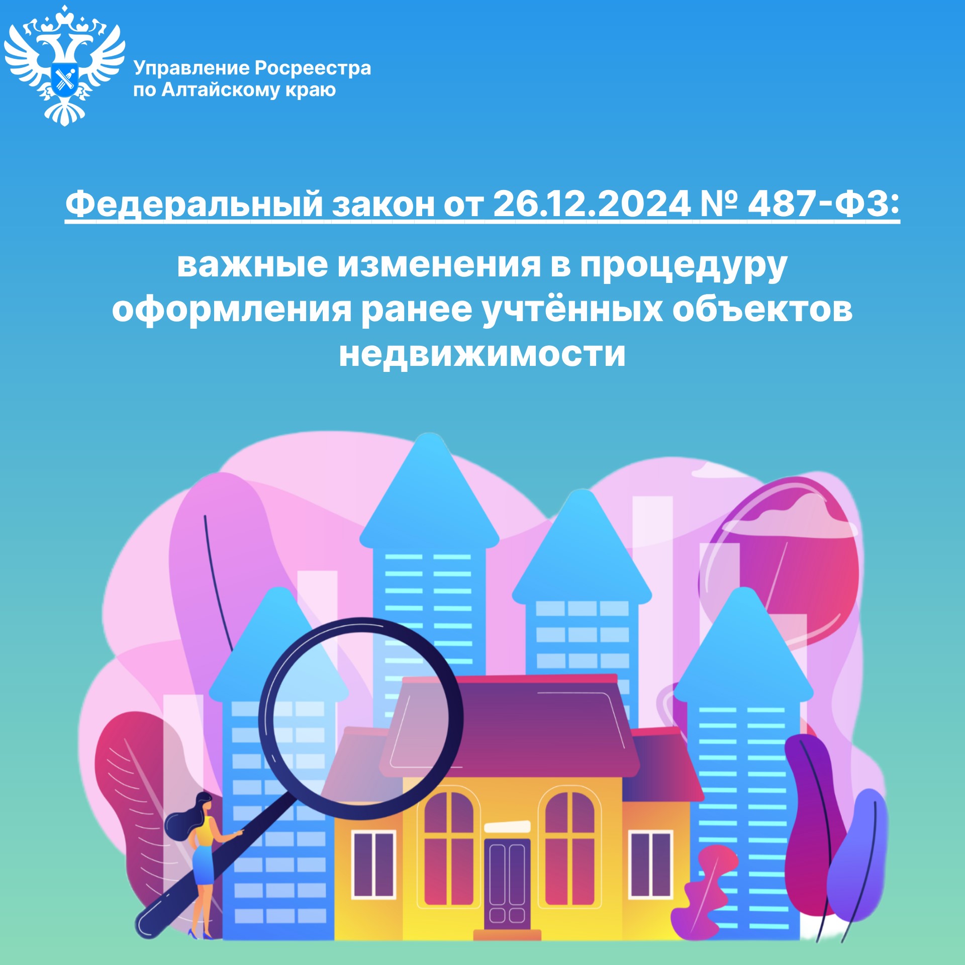 Федеральный закон от 26.12.2024 № 487-ФЗ внёс глобальные изменения в сферу недвижимости.